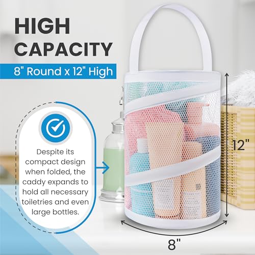 Handy Laundry Portable Shower Caddy – Foldable Mesh Organizer - Image 4