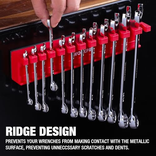 WORKPRO 2-Piece Magnetic Wrench Organizer, 24 Slots Wrench Holder - Image 6