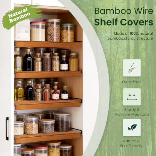 Bamboo Wire Shelf Covers for Wire Shelving, 30" W X 16" D, 4 PCS - Image 3