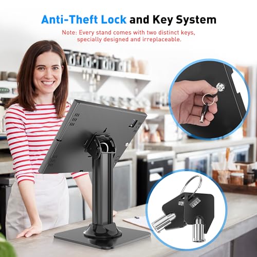AboveTEK Anti-Theft iPad Kiosk Stand – POS iPad Security Mount - Image 5