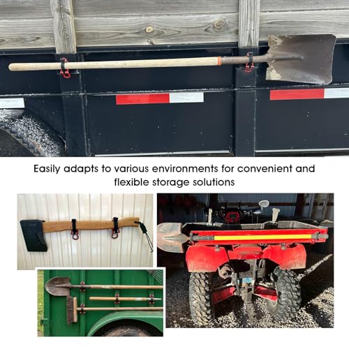 2 Pack Shovel Holder Wall Mount for Truck & Trailer | Garage Storage - Image 7