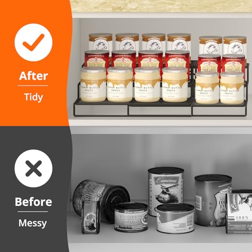 Dmevkic Expandable Can Organizer for Pantry,3-Tier Adjustable Can - Image 6