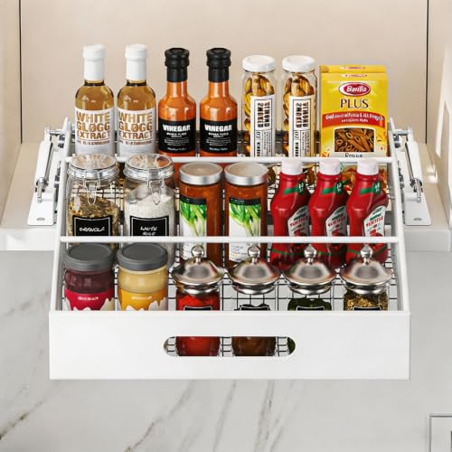 Pull-Down Shelf for Upper Cabinet, 3 Tier Pull-Out Spice - Image 7