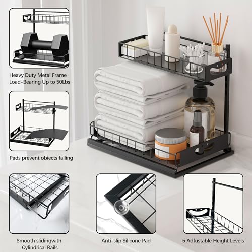 Under Sink Organizer with Pull-Out Drawers,Kitchen S | All Products - Image 7