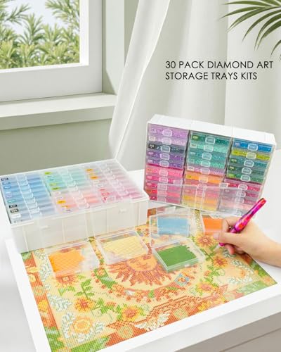 Diamond Art Trays with Lids, 60PCS Diamond Painting Storage - Image 4