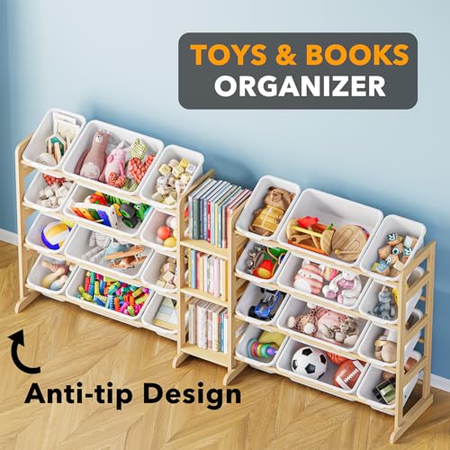SpaceAid Large Toy Storage Organizer with 24 Bins and 3 Shelves - Image 5
