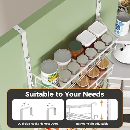 TOPCJ Over the Door Pantry Organizer,8-Tier Adjustable Heavy Duty - Image 5