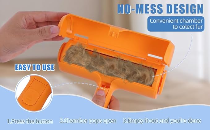 Pet Hair Removal Kit w/Static Brush | Pet Fur Collector | Car Dander Clean-up | Includes 18 Cat and Dog Hair Collecting Washer/Dryer Balls | Dog Brush/Edge Cleaner | Safe and Gentle