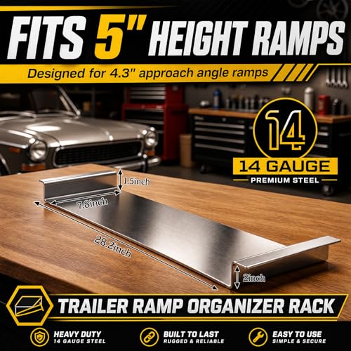 Wesiti Trailer Ramp Organizer Rack,Fits 5" Height Ramps - Image 3