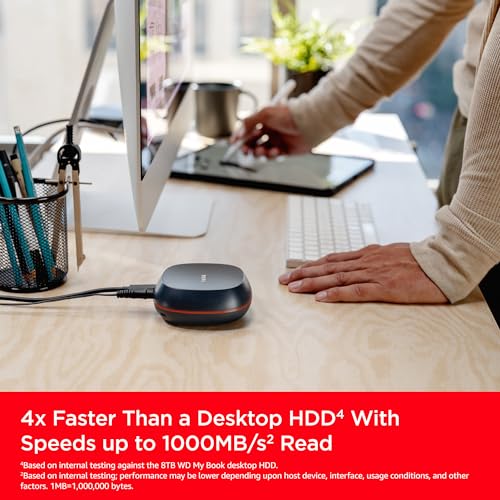 Sandisk 8TB Desk Drive SSD, Up to 1000MB/s Read Speeds, Black - Image 6