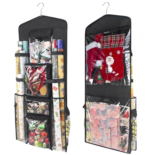 Wrapping Paper Organizer, Double-Sided Hanging - Image 2