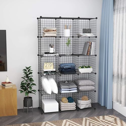 C&AHOME Wire Cube Storage, 16 Cubes Organizer Metal C - Image 6
