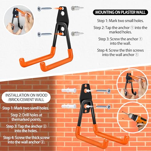 18 Pack Garage Hooks Heavy Duty - Anti-Slip Coating - Image 7
