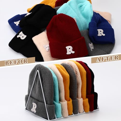 2 Pcs Beanie Organizer Holder Metal Hat Storage Display - Image 4