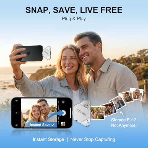 MFi Certified 512GB Flash Drive for iPhone, 3 in 1 Photo Stick - Image 5