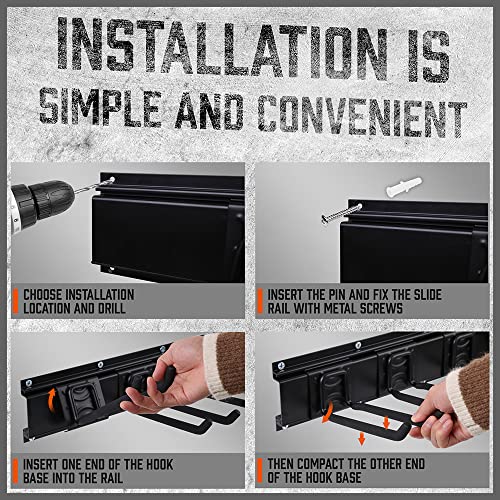 HORUSDY 64-Inch Heavy Duty Garage Organization Rack, 14 - Image 7