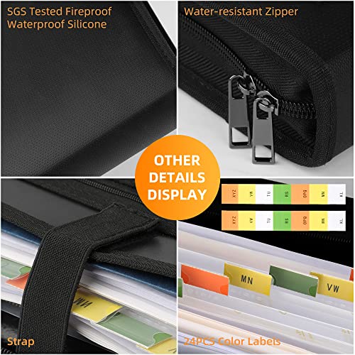 JUNDUN Fireproof Accordion File Organizer - Image 5