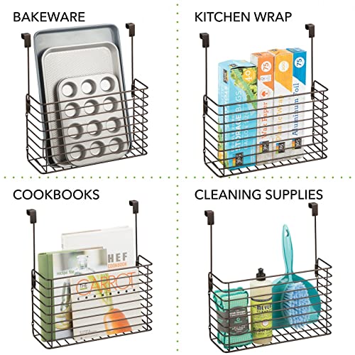 mDesign Over The Cupboard Hanging Storage Basket – M | All Products - Image 7