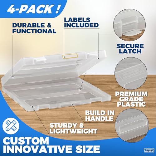 4-Pack Art & Craft Organizer Storage Case - Semi | Home Organization - Image 6