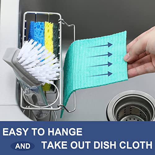 3-In-1 Sponge Holder for Kitchen Sink with Suction Cups & - Image 5