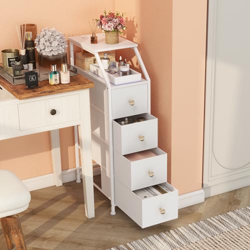 Tohomeor Narrow Dresser Tall Skinny Storage Tower Vertical Slim - Image 3