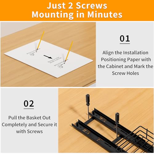 RCHYFEED Pull Out Spice Rack Organizer, 1 Tier - Image 7