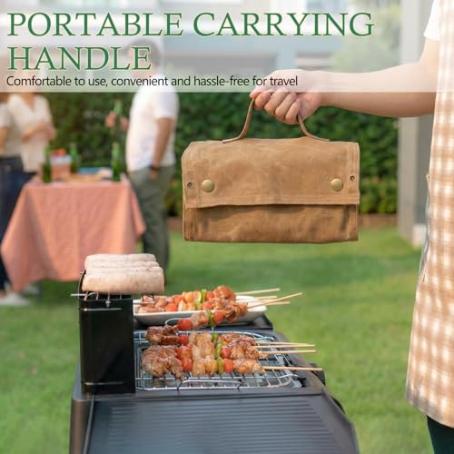 Portable Camping Spice Jars Organizer Kit with Storage Bag - Image 3
