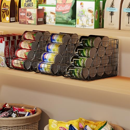 X-cosrack Stackable Can Organizer for Pantry 3Pack，Standing - Image 3
