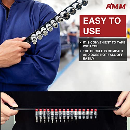 9PCS Socket organizer, 1/4" 3/8" 1/2" Drive Heavy duty - Image 7