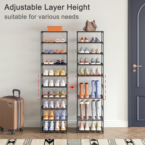 Autonomier 10 Tier Tall Shoe Rack (16.3" Wide), Narrow - Image 6