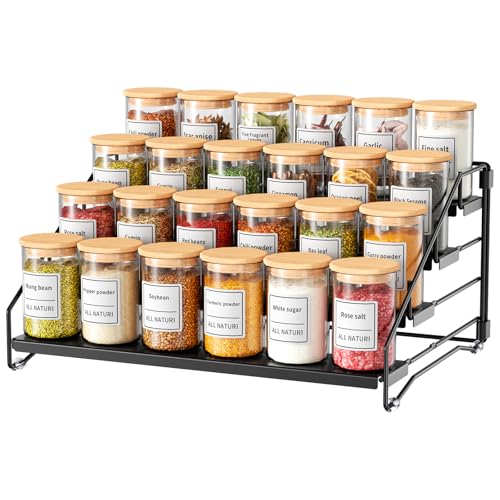 4 Tier Spice Rack Organizer for Cabinet, Depth | Spice Racks & Pantry - Image 2