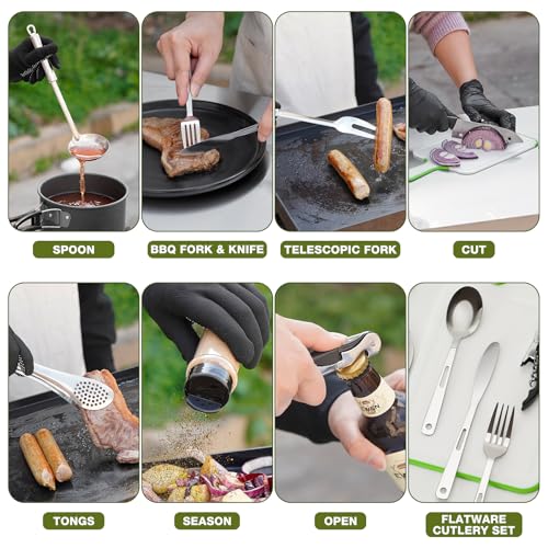 Portable 16 PCs Camping Utensil Set, CT606 - Image 8