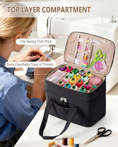 Fasrom Sewing Accessories Organizer, Large Sewing Storage Bag - Image 3