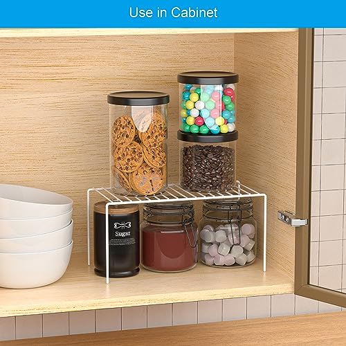 iPEGTOP Set of 6 Kitchen Cupboard Organiser Shelf, Small Size - Image 5