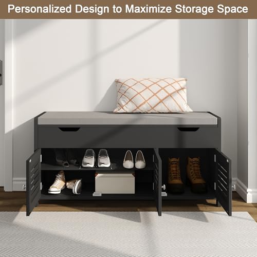 ChooChoo Shoe Storage Bench with Lift Top Storage & - Image 4