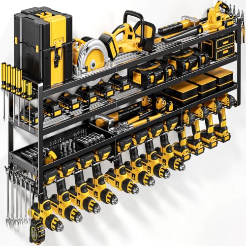 49" W Large Power Tool Organizer Wall Mount, 4 Layer Heavy - Image 2