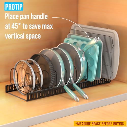 Norcalway Expandable Pots and Pans Lid Organizers - Image 4