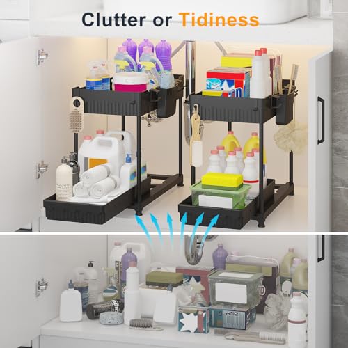 Sevenblue 2-Pack 2-Tier Under Sink Organizers with S | All Products - Image 3