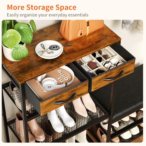 Shoe Rack Bench Shoe Rack for Entryway, Cushioned Entryway - Image 5