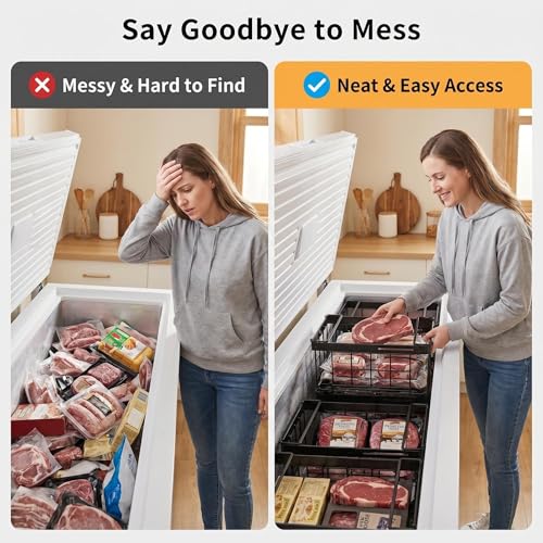 PrueBox Expandable Freezer Bins 2pes fits 3.5-20 Cu.Ft - Image 7