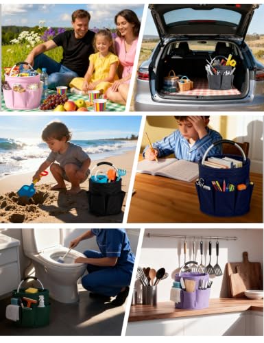 Cleaning Caddy with Handle, for Cleaning Supplies Organizer - Image 6