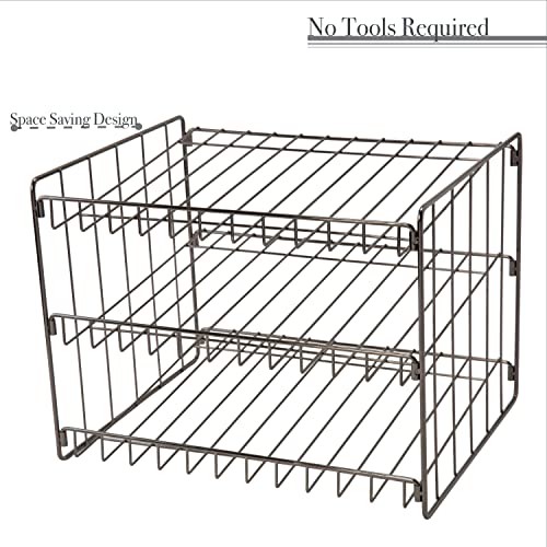 Kitchen Details 3 Tier Stackable Can Rack Organizer, Onyx - Image 5
