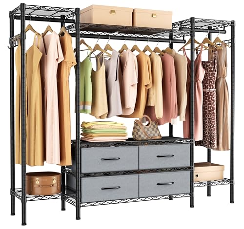 Heavy Duty Clothes Rack Metal Wardrobe | Home Organization - Image 2