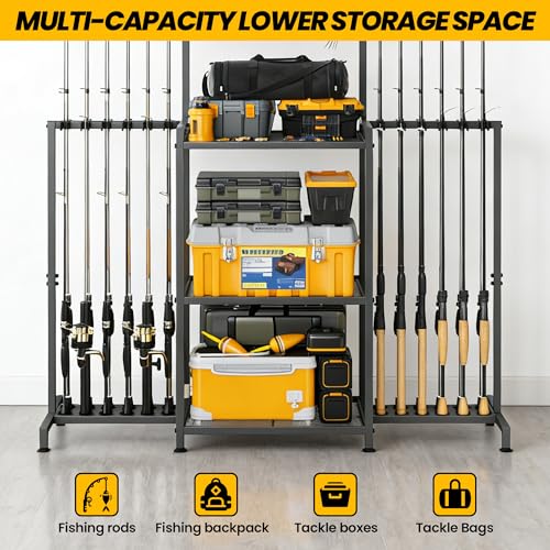 YQSLYSF Fishing Rod Holders for Garage with Pegboard & - Image 5