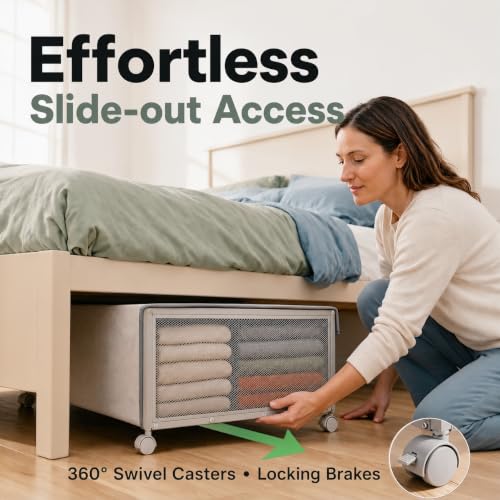 2Pack Under Bed Storage Containers,12 inch Height,31 inch Long - Image 5