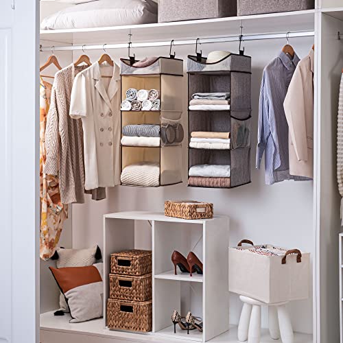 StorageWorks 3-Shelf Hanging Closet Organizer with Half - Image 8