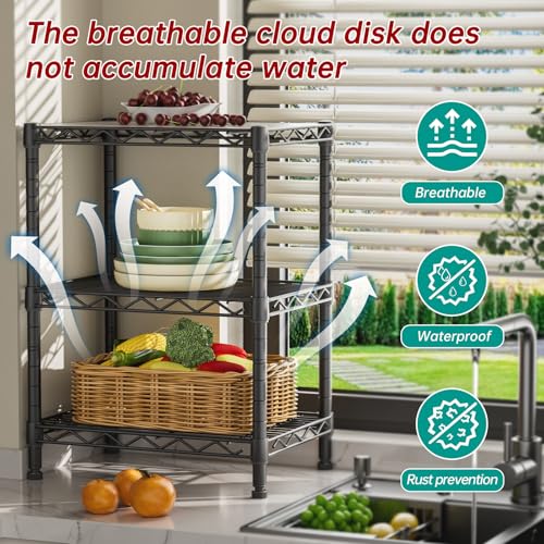 Golpart 3Tier Adjustable Storage Shelves Metal Wire | All Products - Image 8