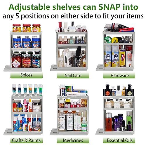 3-Tier Pull Out Spice Rack Organizer for Cabinet, Height - Image 6