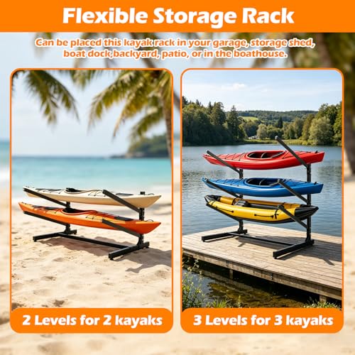 Kayak Storage Rack, Heavy Duty Kayak Racks for Garage - Image 8