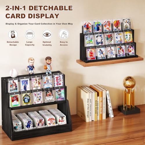 Emfogo 5 Tier Trading Card Display Stand with 3700+ Cards - Image 5